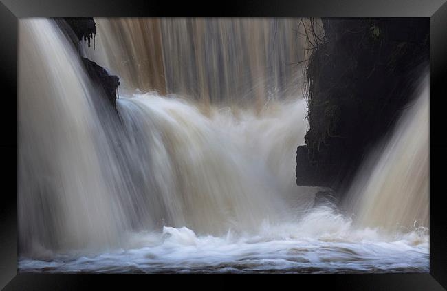  Waterfalls at Penllergare nature reserve Framed Print by Leighton Collins