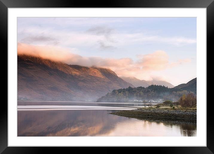  Misty Dawn on Loch Leven Framed Mounted Print by Jacqi Elmslie
