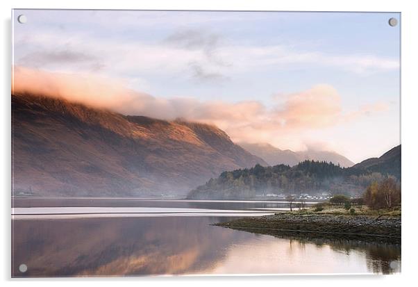  Misty Dawn on Loch Leven Acrylic by Jacqi Elmslie