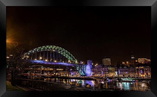  Newcastle Upon Tyne Bridge and Quayside  Framed Print by Kevin Duffy