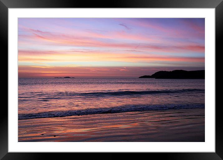  Candy Coloured Sky Framed Mounted Print by Lesley Newcombe