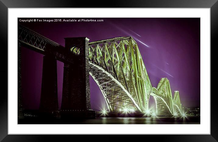  forth bridge scotland Framed Mounted Print by Derrick Fox Lomax