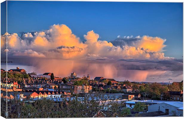  Nottingham Sunset Canvas Print by William Robson
