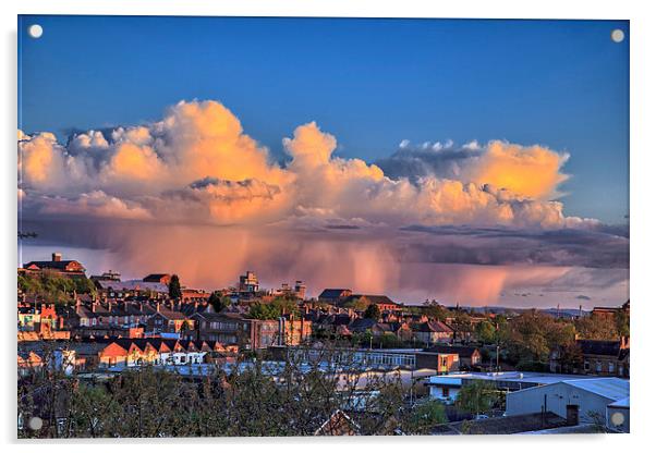  Nottingham Sunset Acrylic by William Robson
