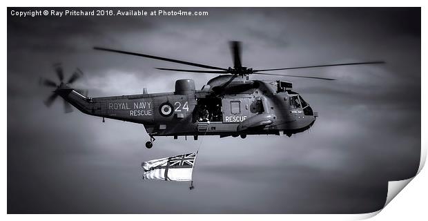 Royal Navy Rescue Print by Ray Pritchard
