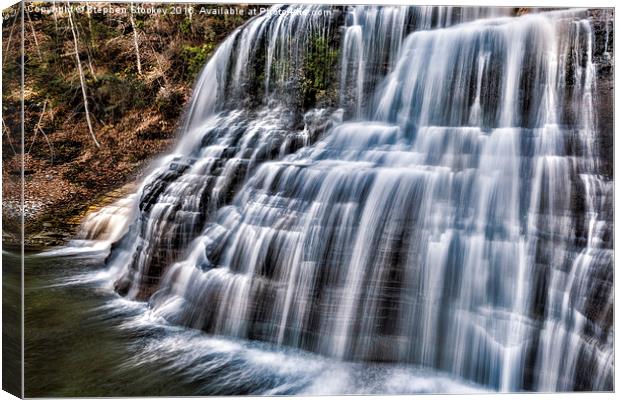 Enfield Falls #3 Canvas Print by Stephen Stookey