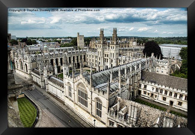  All Souls College - Oxford University Framed Print by Stephen Stookey