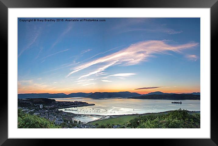  Sunset over the bay Framed Mounted Print by GBR Photos