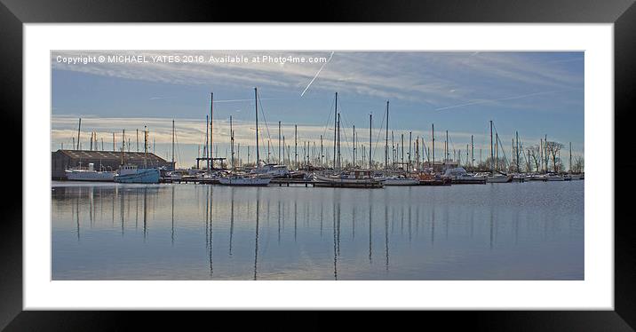  Glasson Dock Framed Mounted Print by MICHAEL YATES