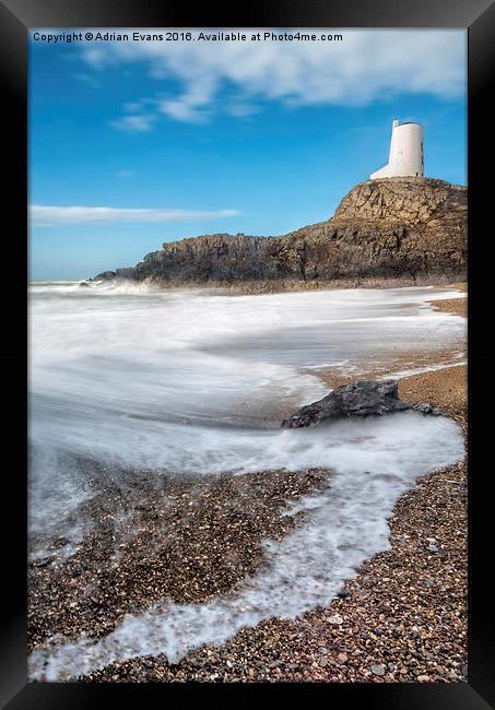 Twr Mawr Anglesey Framed Print by Adrian Evans