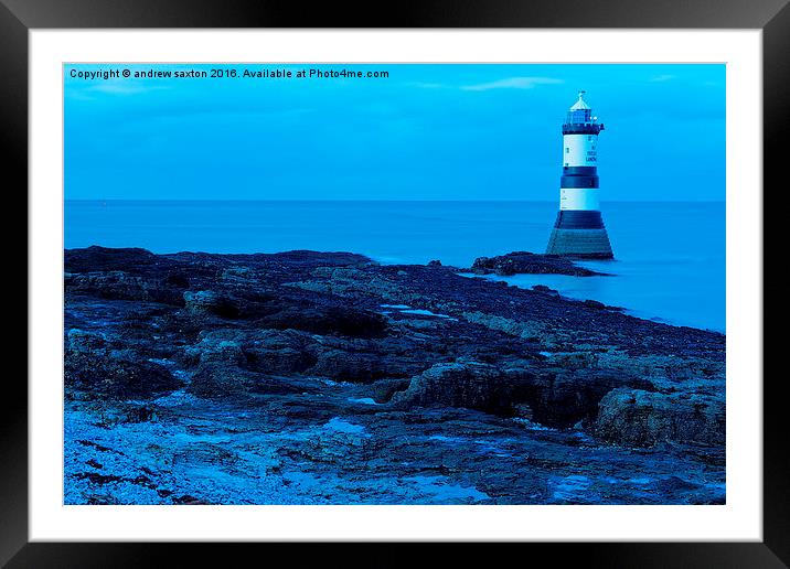  ITS A LIGHT HOUSE Framed Mounted Print by andrew saxton