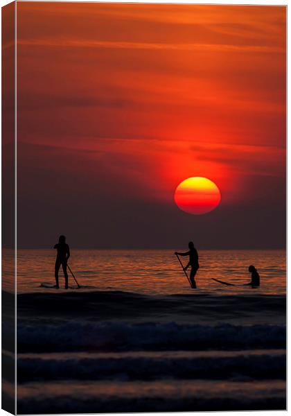  cornish sunset Canvas Print by Kelvin Rumsby
