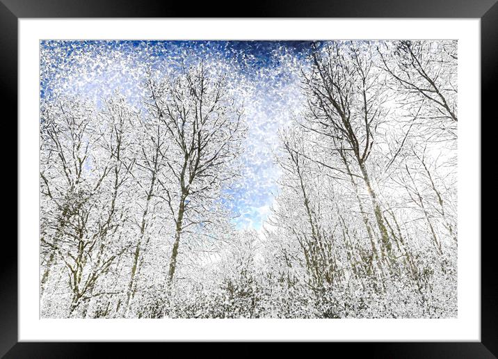 The Snow Forest Art Framed Mounted Print by David Pyatt