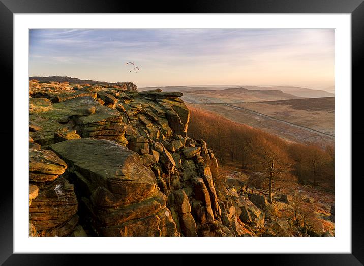  Stanage Edge, Peak District Framed Mounted Print by James Douglas