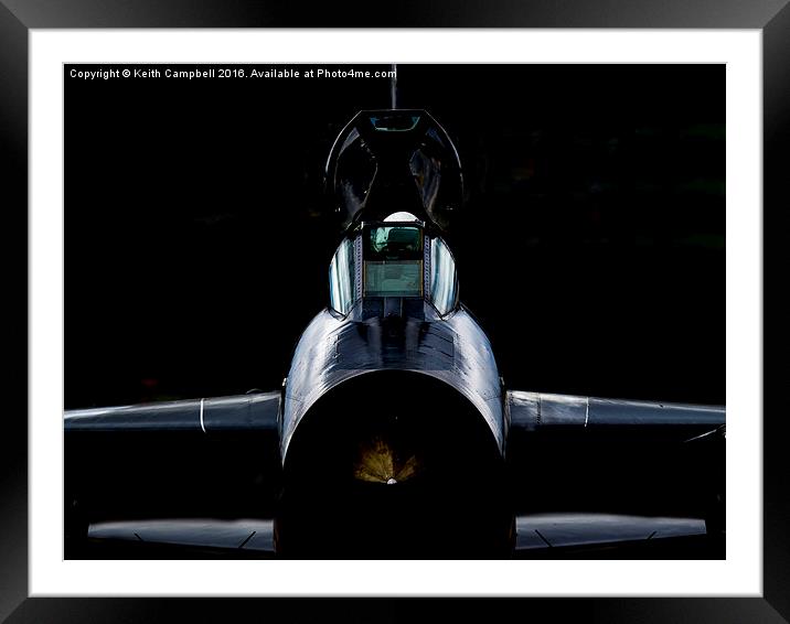  RAF Lightning - Cockpit Checks Framed Mounted Print by Keith Campbell