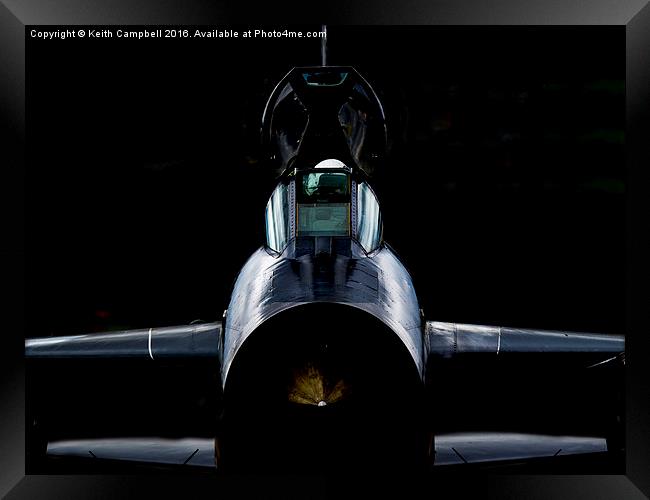  RAF Lightning - Cockpit Checks Framed Print by Keith Campbell