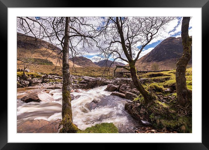  Waterfalls on the River Etiv, Scottish Highlands Framed Mounted Print by Nick Rowland
