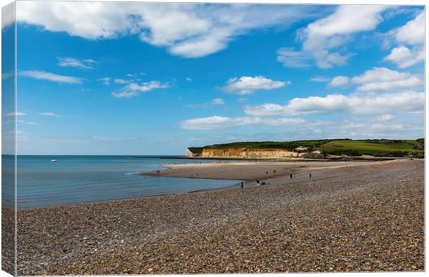  Cuckmere Haven on a Summers Day Canvas Print by Nick Rowland