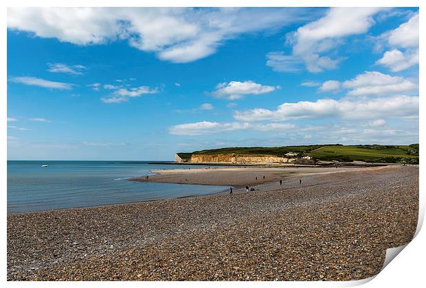  Cuckmere Haven on a Summers Day Print by Nick Rowland