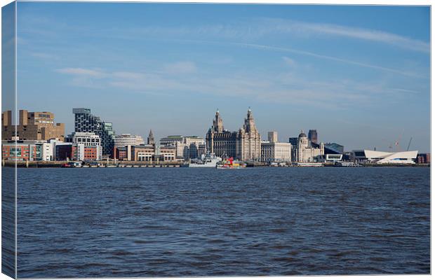  Liverpool Waterfront and Architecture Canvas Print by Dave Wood