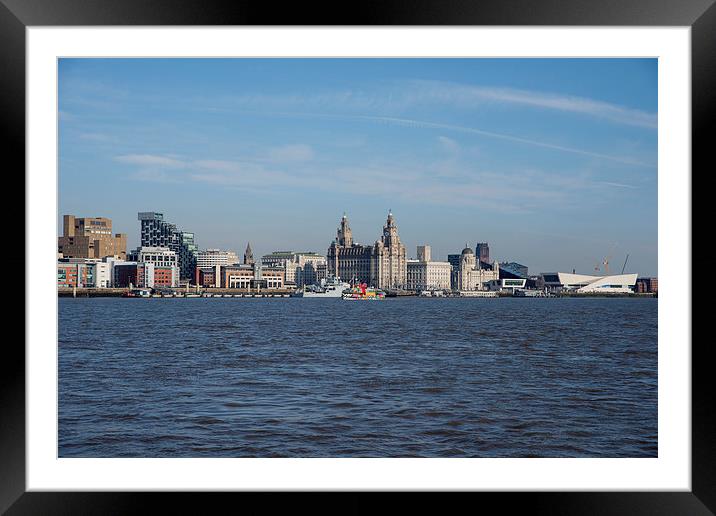  Liverpool Waterfront and Architecture Framed Mounted Print by Dave Wood