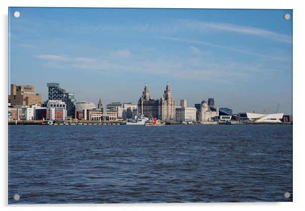  Liverpool Waterfront and Architecture Acrylic by Dave Wood