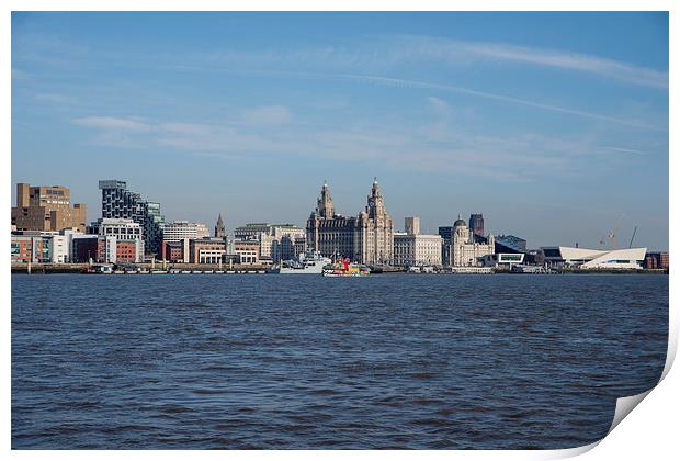  Liverpool Waterfront and Architecture Print by Dave Wood