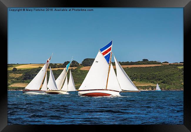  Falmouth Working Boats Framed Print by Mary Fletcher