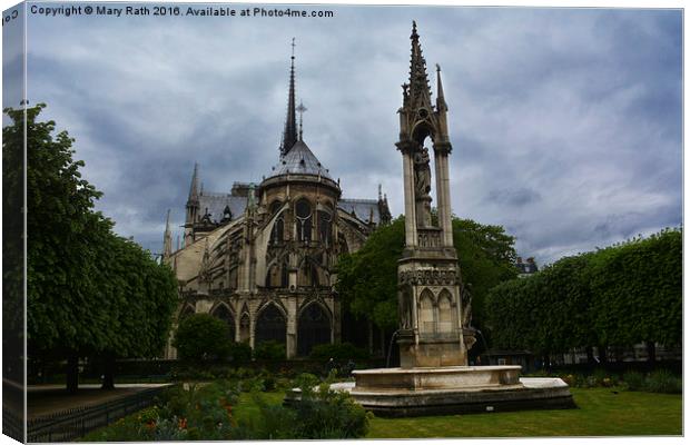  Notre Dame Cathedral Canvas Print by Mary Rath