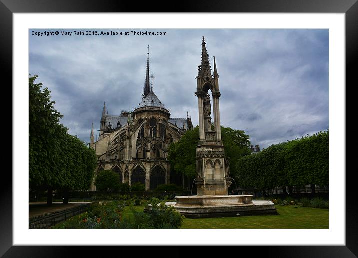  Notre Dame Cathedral Framed Mounted Print by Mary Rath