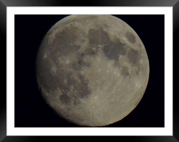  The Moon Framed Mounted Print by Raymond Partlett