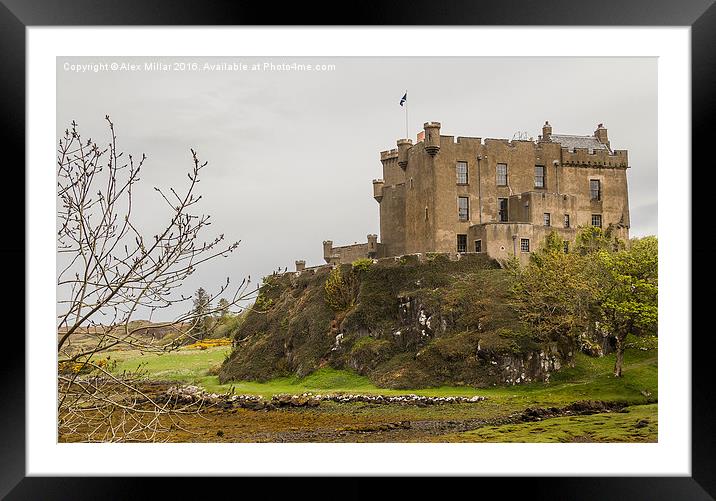  Dunvegan Castle Framed Mounted Print by Alex Millar