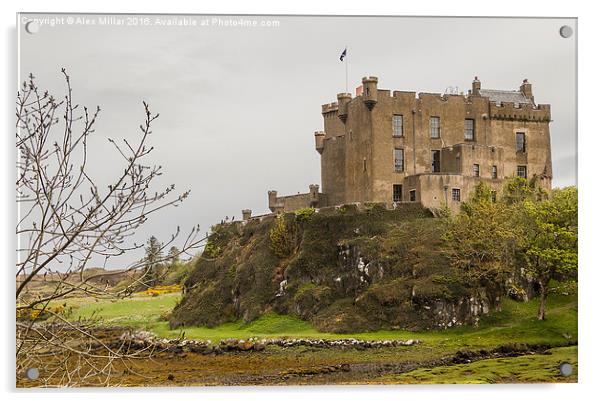  Dunvegan Castle Acrylic by Alex Millar