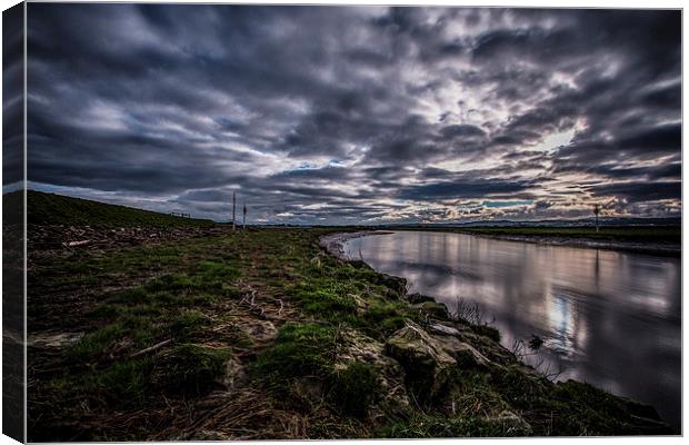  The River Clwyd Canvas Print by Chris Evans