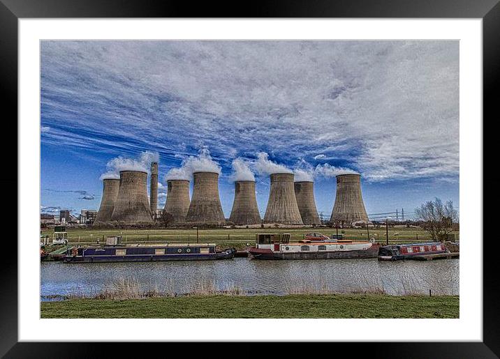  Ratcliffe-on-Soar Power Station Framed Mounted Print by William Robson