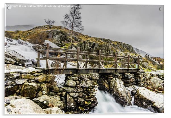  Cwm Idwal Bridge Acrylic by Lee Sutton