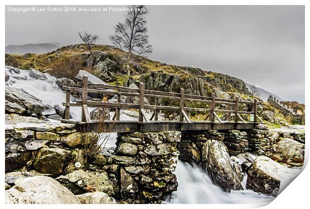  Cwm Idwal Bridge Print by Lee Sutton