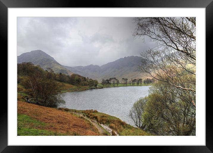  Buttermere in the Lake District Framed Mounted Print by William Robson
