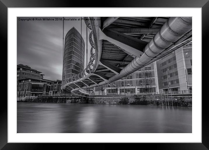 Bridge With A Twist Framed Mounted Print by Rich Wiltshire