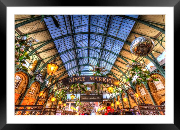 The Apple Market Covent Garden London Framed Mounted Print by David Pyatt