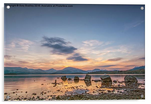  Loch Lomond Stones Acrylic by GBR Photos