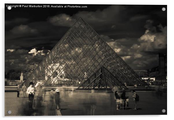Ghosts of the Louvre Acrylic by Paul Warburton