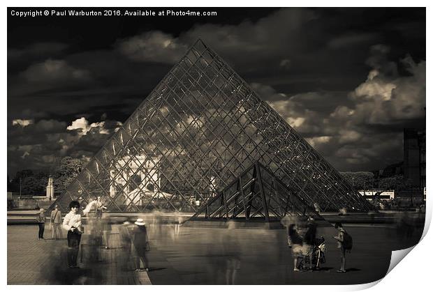 Ghosts of the Louvre Print by Paul Warburton