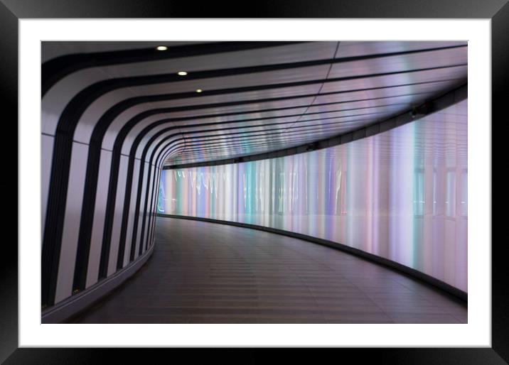  The Light Tunnel Framed Mounted Print by LensLight Traveler