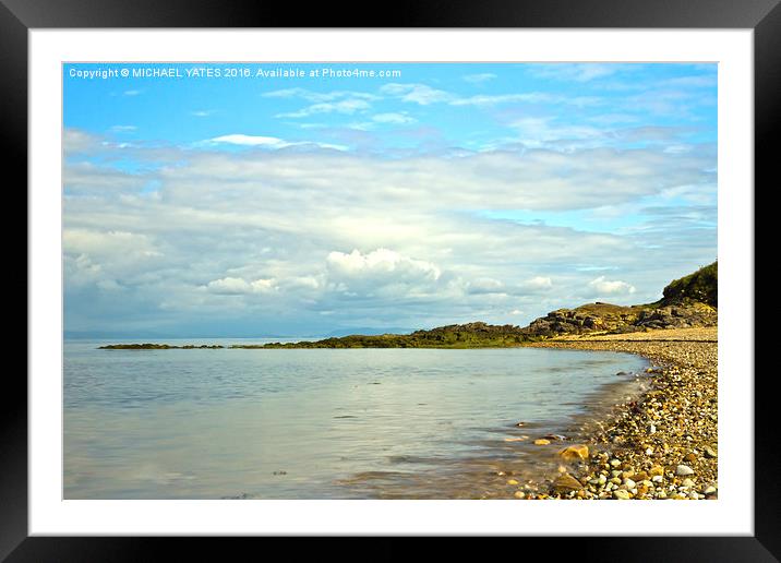 Serenity by the Rocky Coast Framed Mounted Print by MICHAEL YATES