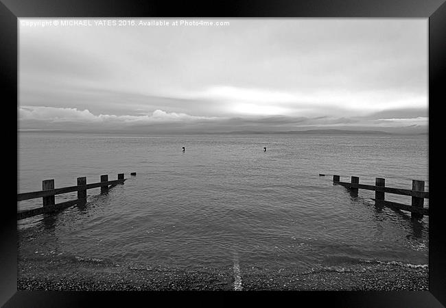 Serenity at High Tide Framed Print by MICHAEL YATES