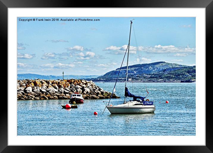  Rhos-On-Sea harbour Framed Mounted Print by Frank Irwin
