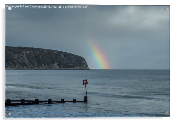 The Majestic Rainbow of Dorset Acrylic by Paul Chambers