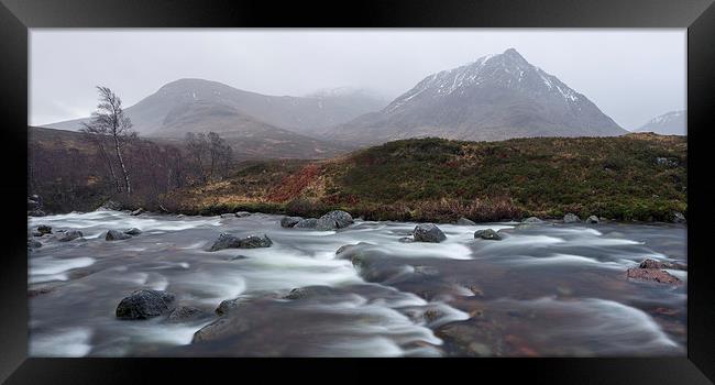  Glencoe Moody Mountains Framed Print by Andy Redhead