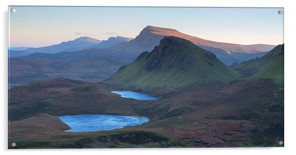 The Trotternish Ridge Sunset Acrylic by Andy Redhead